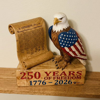 250 Anniversary Eagle Table Sign