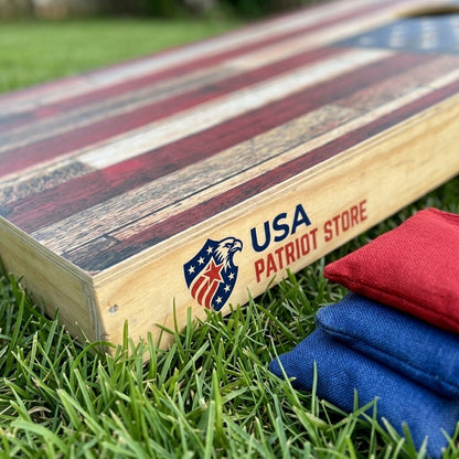 American Flag Solid Cornhole Boards 4’ x 2’