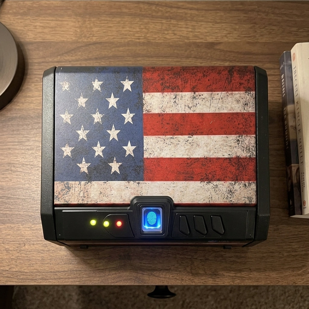 Biometric Handgun Safe Steel Construction