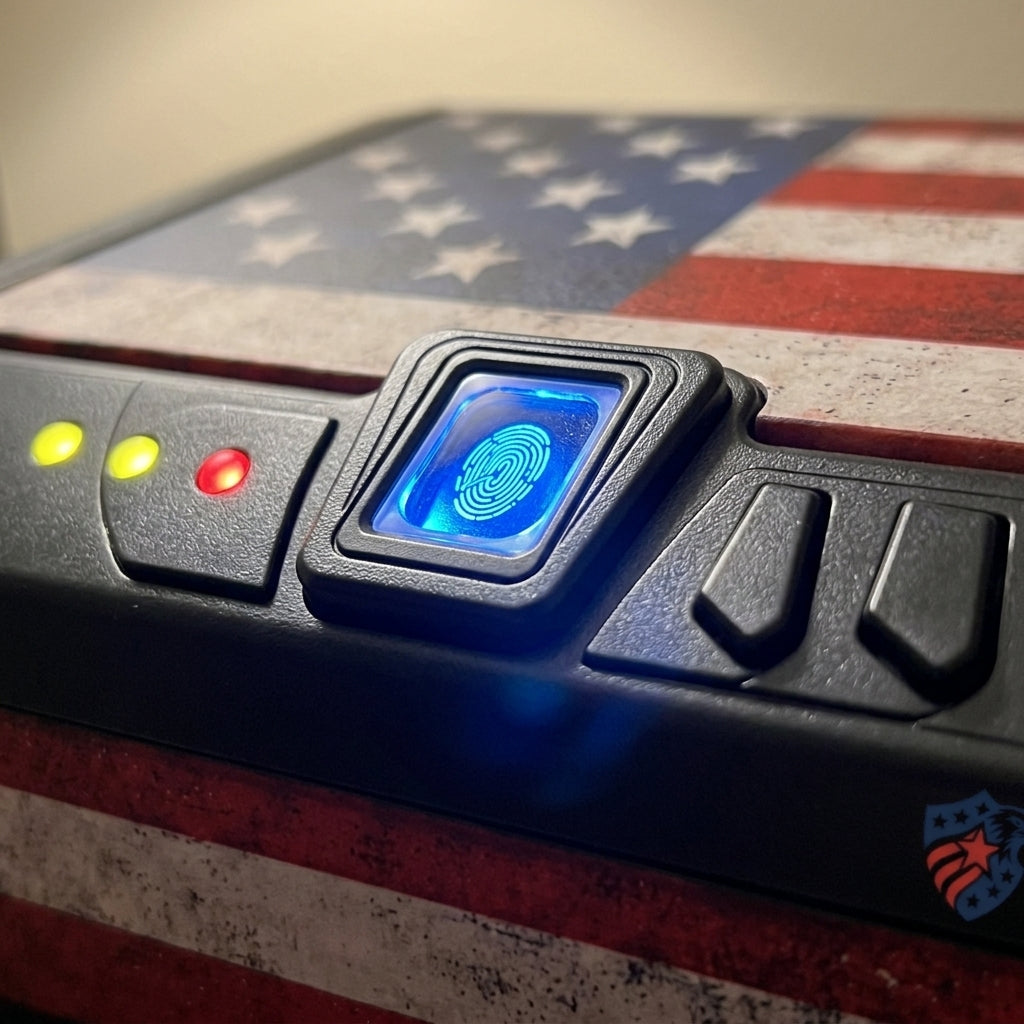 Biometric Handgun Safe Steel Construction