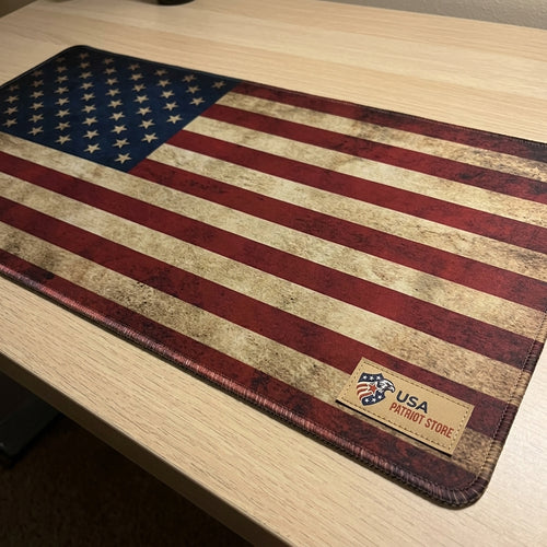 Desk Mat Extended Mouse Pad USA Flag