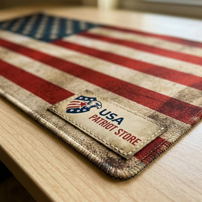 Desk Mat Extended Mouse Pad USA Flag
