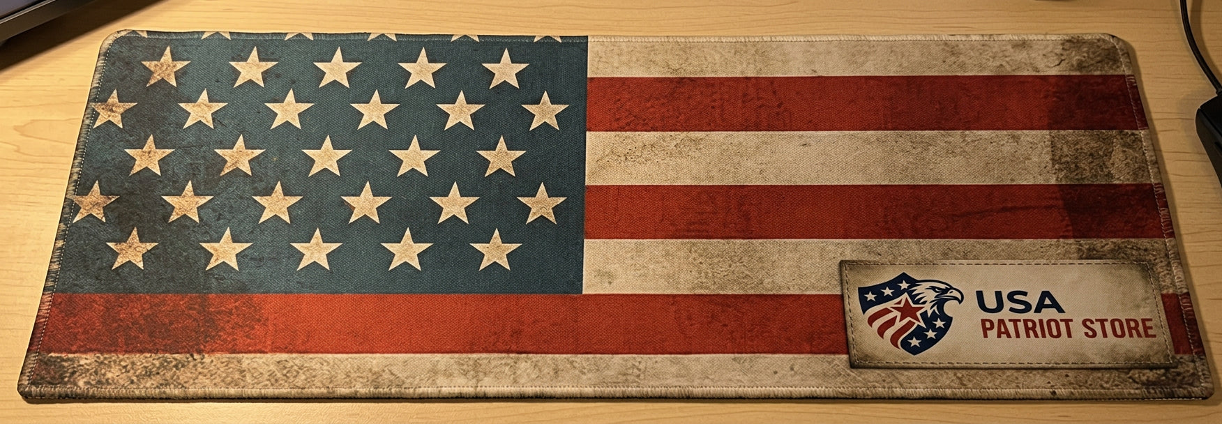 Desk Mat Extended Mouse Pad USA Flag