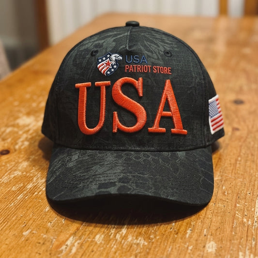 Mens American Flag Trucker Hat