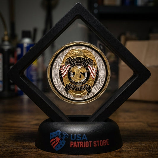 Military Coin Display Case – 3D Floating