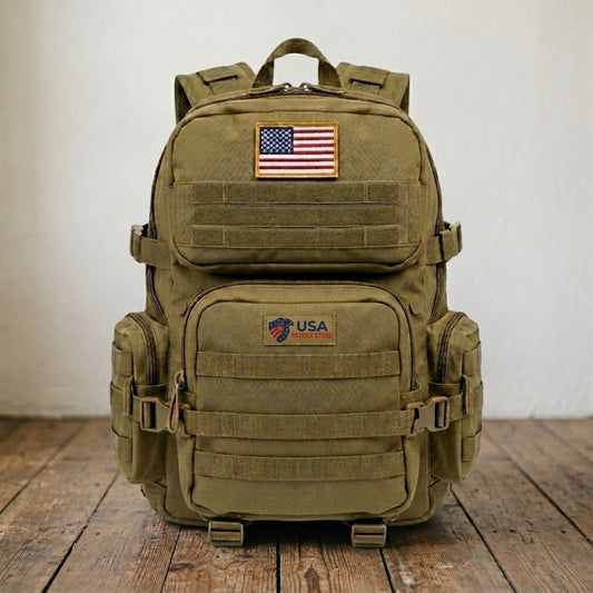 Tactical Daypack with Molle Webbing USA Patch