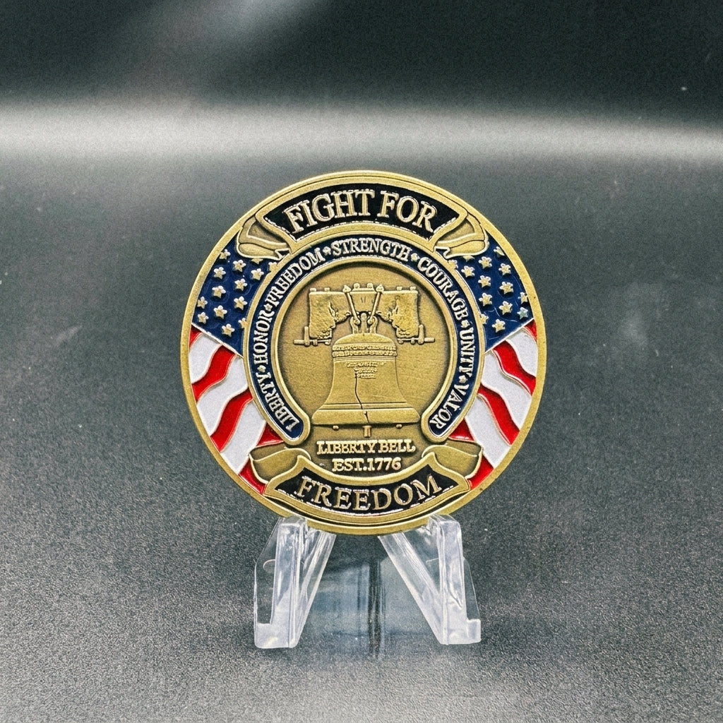 U.S. Liberty Bell Fight for Freedom Coin