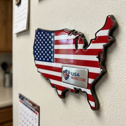 USA Map Shaped Refrigerator Magnet