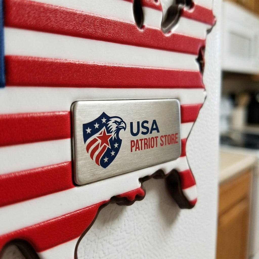 USA Map Shaped Refrigerator Magnet