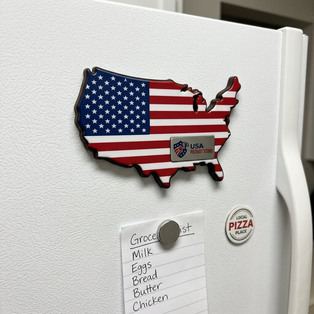USA Map Shaped Refrigerator Magnet