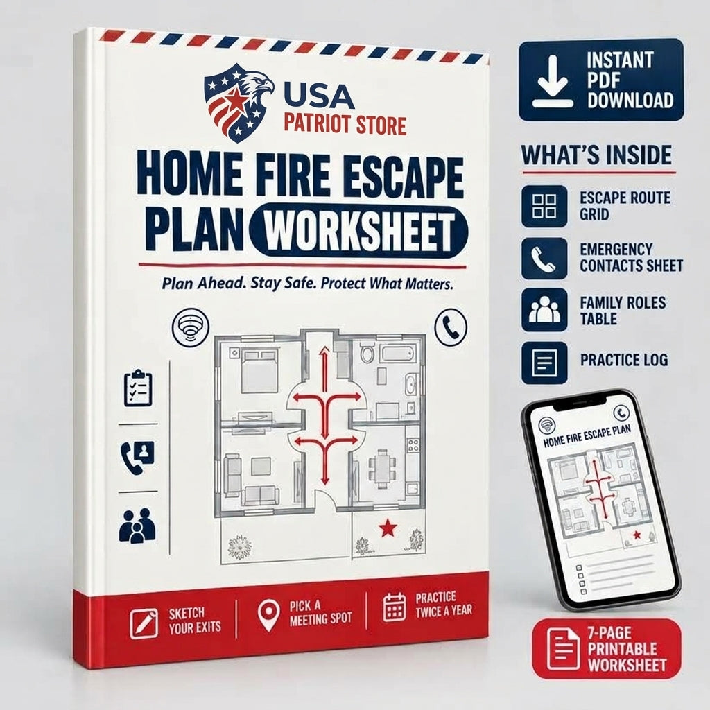 Home Fire Escape Plan Worksheet