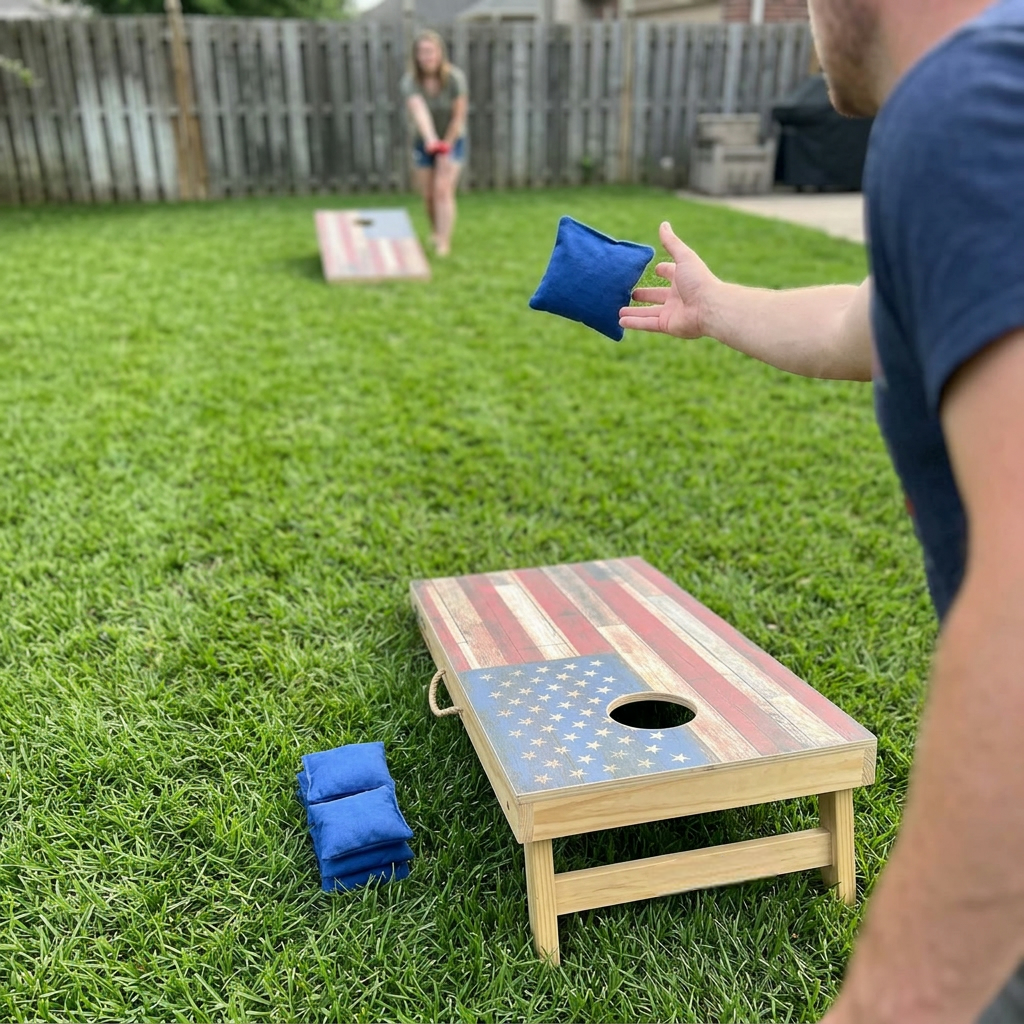 From the trunk to the first toss in under a minute